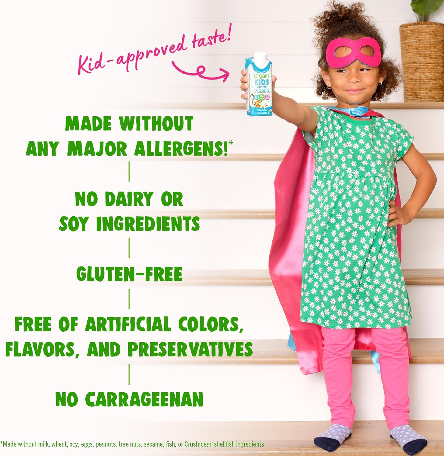 Orgain Kids Plant Protein Organic Nutritional Shake, Vanilla