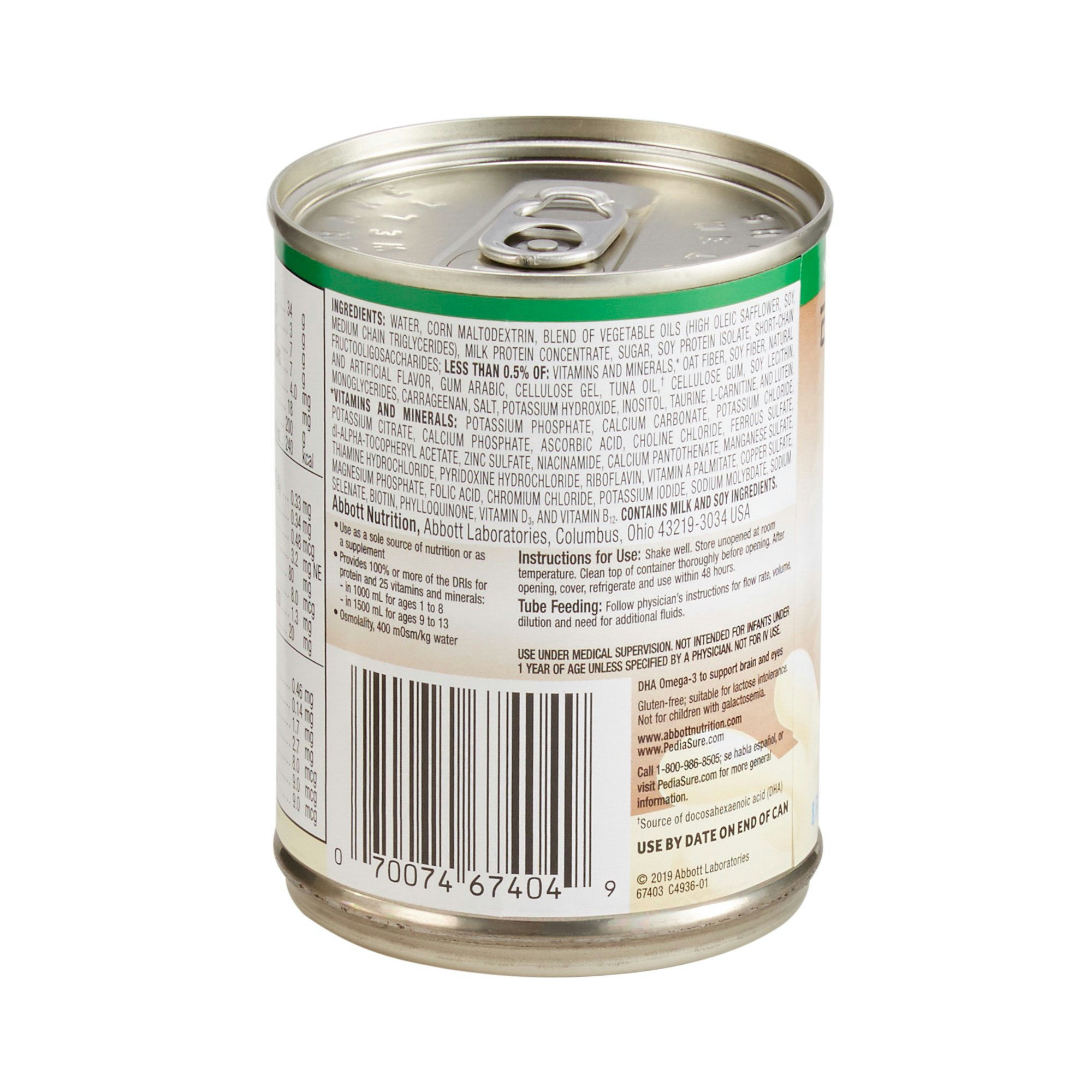 Pediasure 1.0 Cal Milk-Based Tube Feeding Formula with Fiber