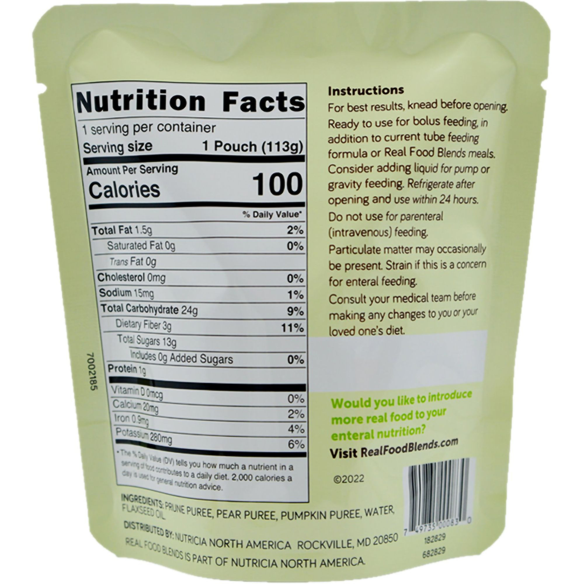 Real Food Blends Mini Pureed Food Blend