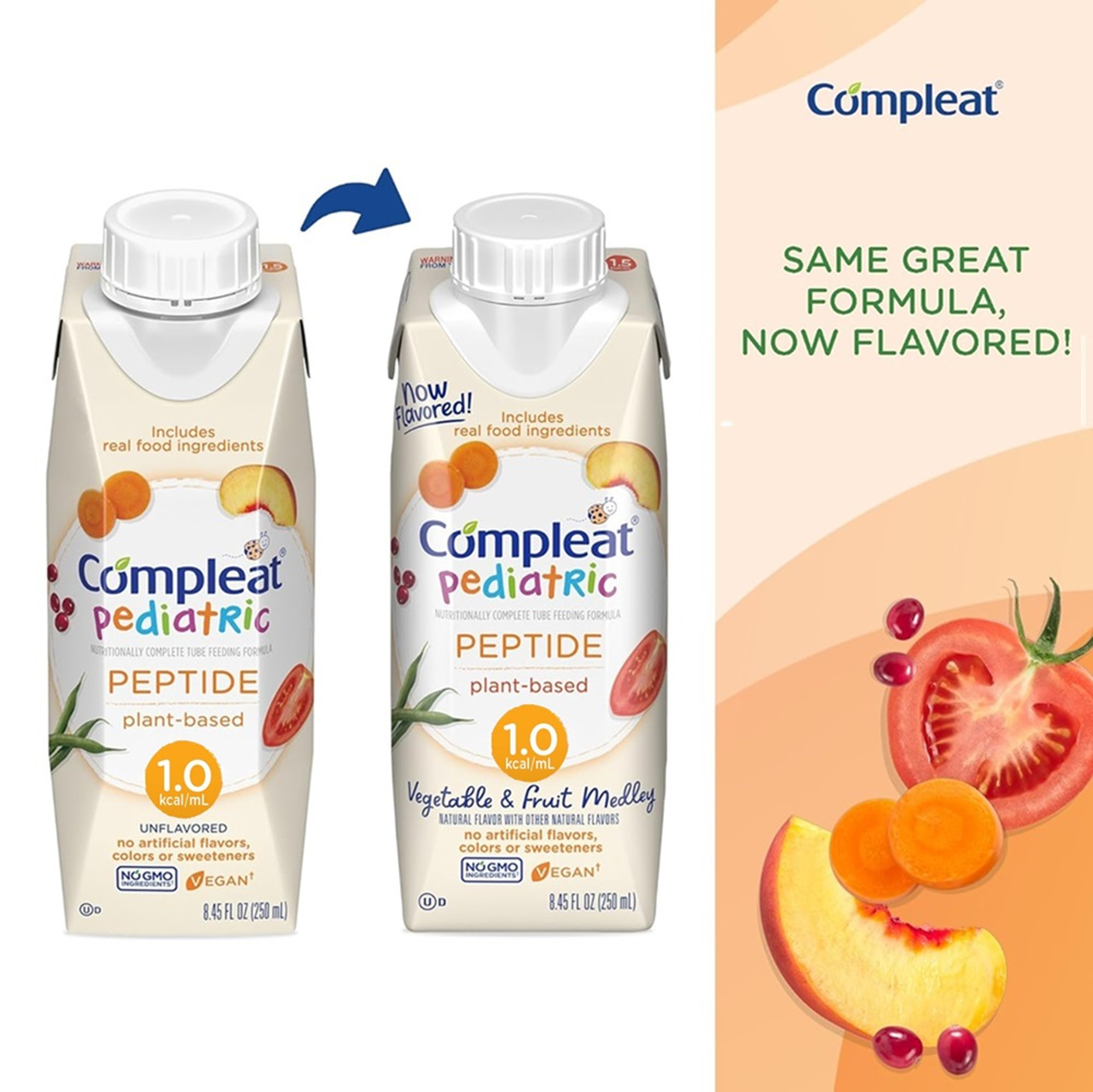 Compleat Pediatric Peptide 1.0 Cal Tube Feeding Formula