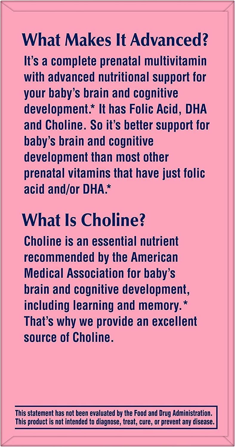 One A Day Women's Prenatal Vitamins with Choline