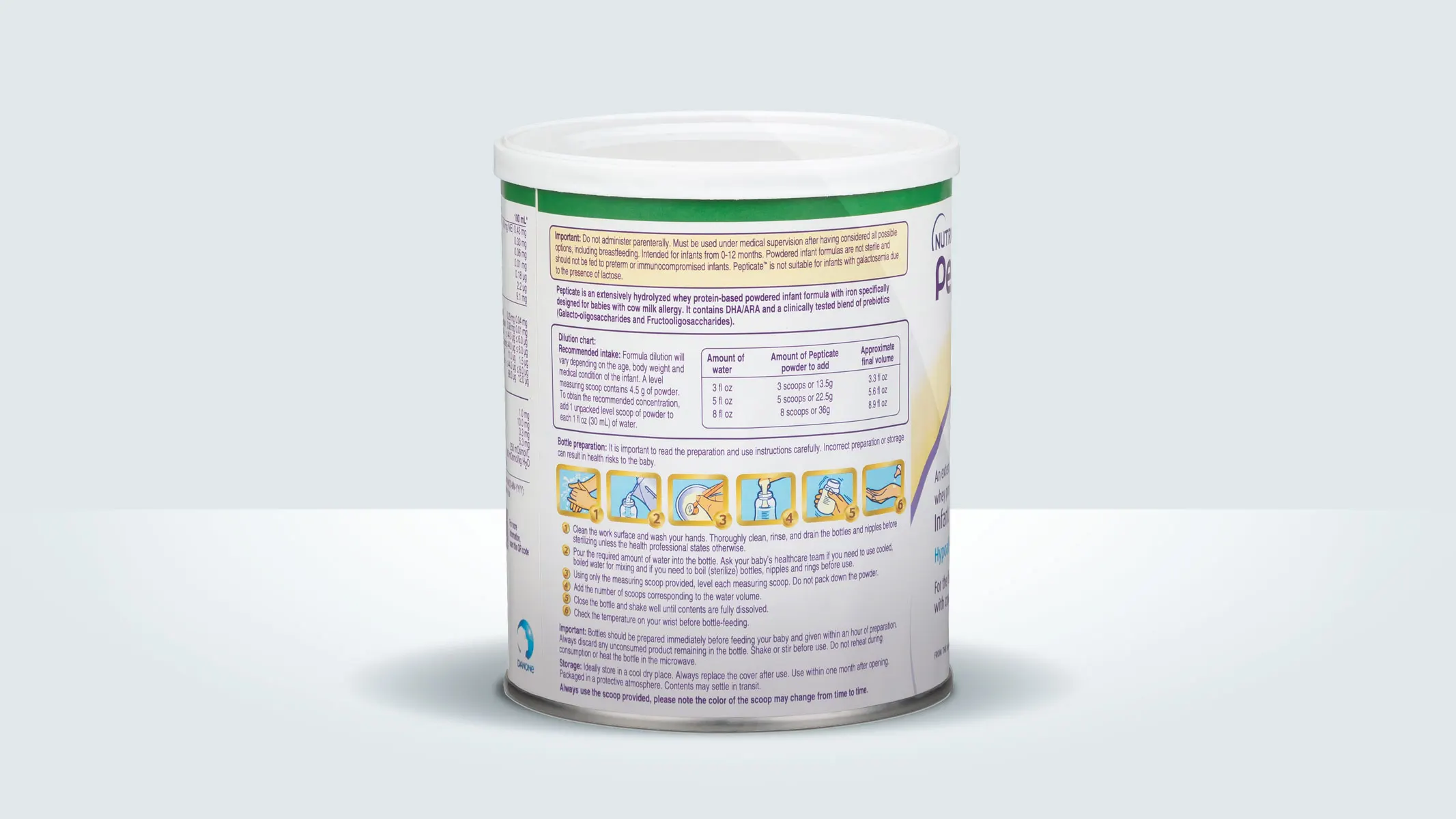 Nutricia Pepticate Powder Infant Formula