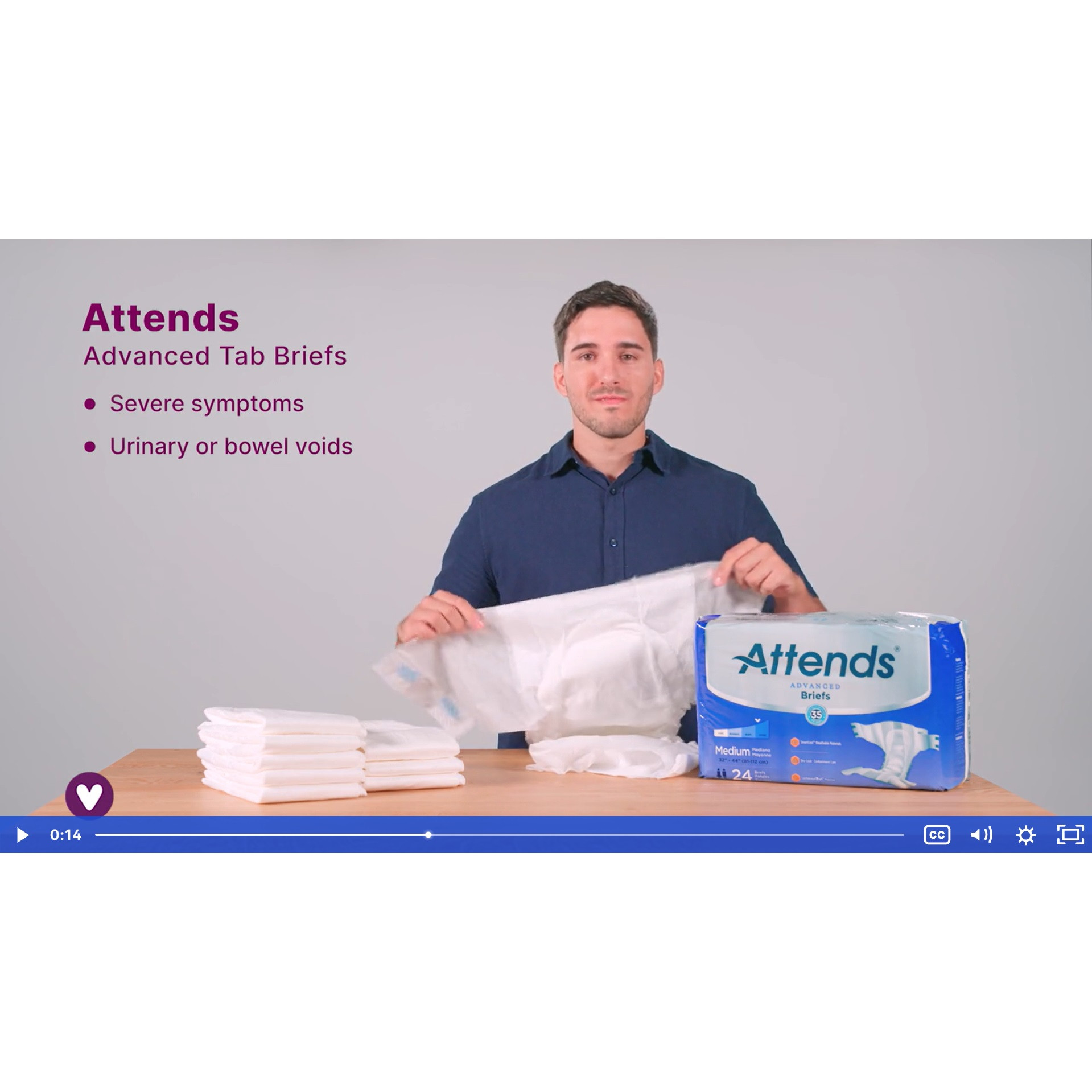 Attends Briefs with Tabs, Ultimate Absorbency