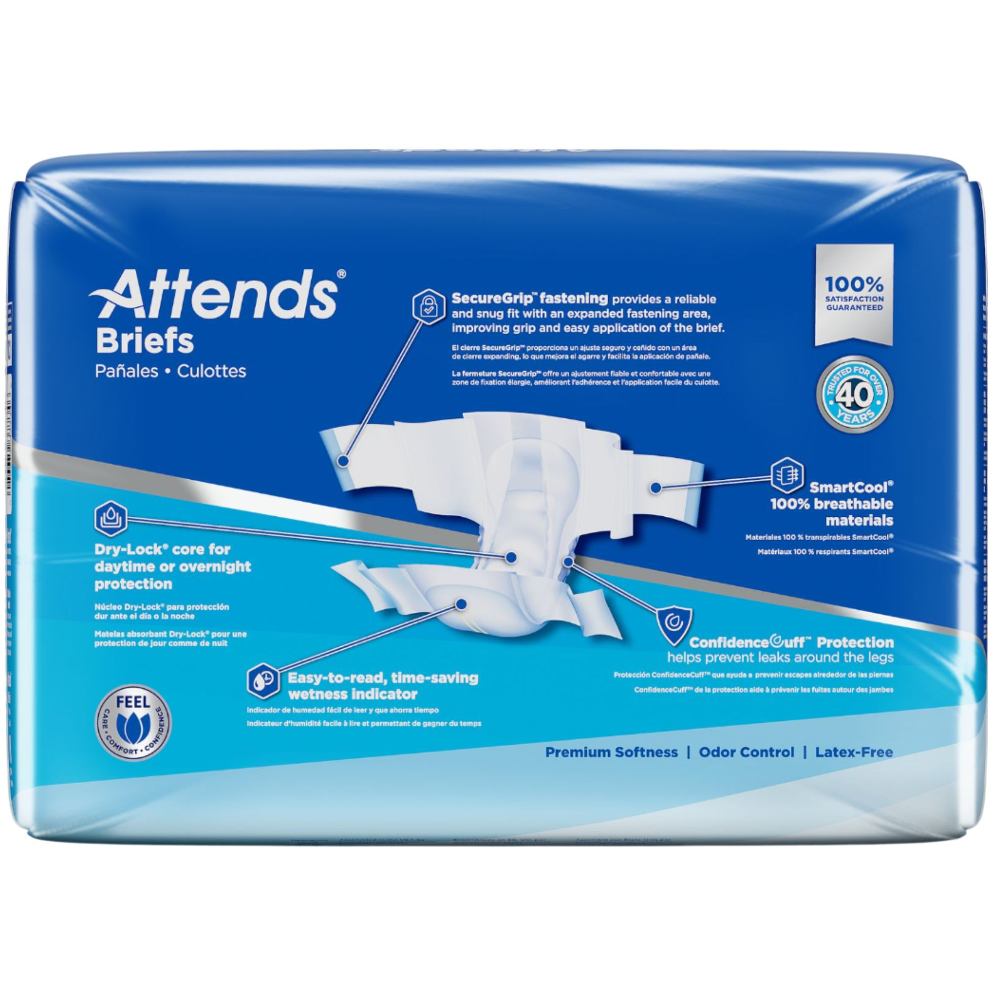 Attends Briefs with Tabs, Ultimate Absorbency