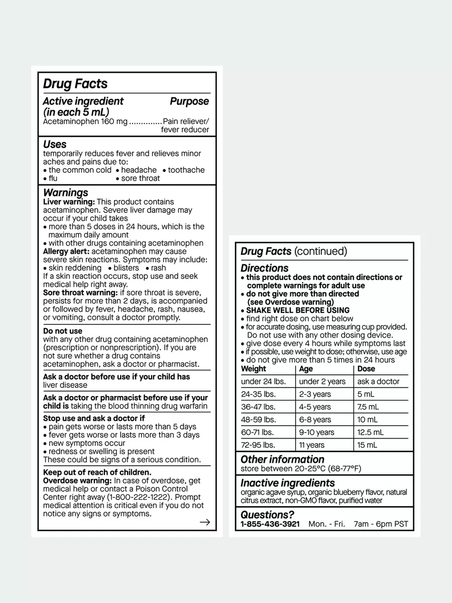 Genexa Kid's Pain & Fever Acetaminophen Oral Suspension