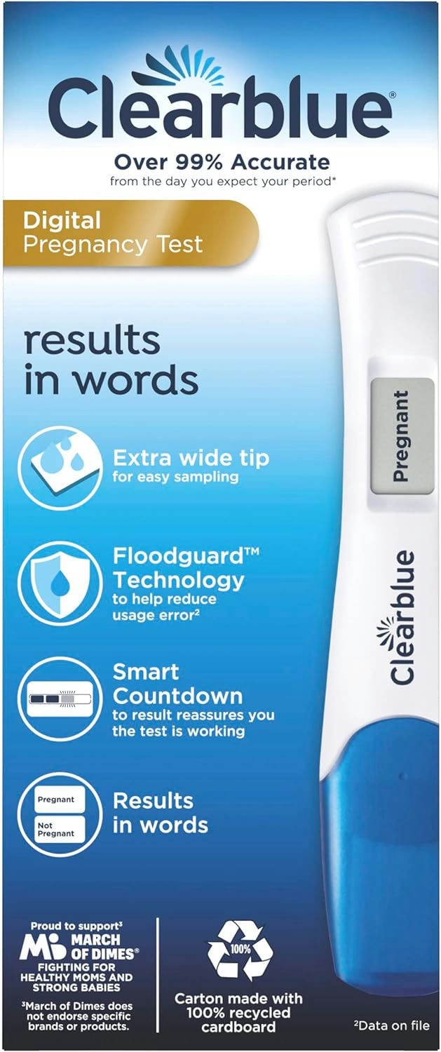 Clearblue Digital Pregnancy Test with Smart Countdown