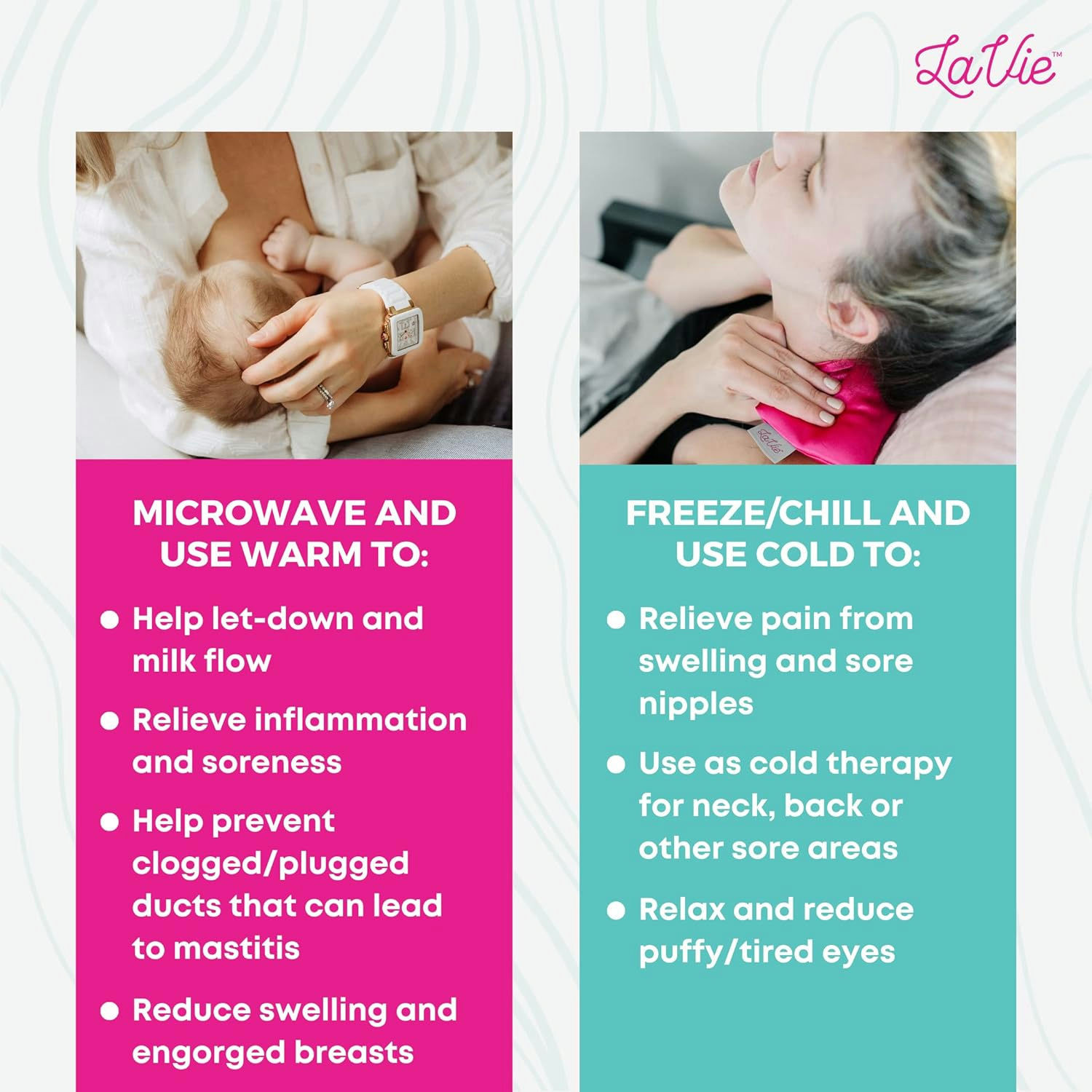 LaVie Breastfeeding Hot/Cold Therapy Comfort Packs