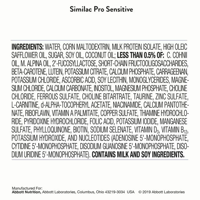 Similac Pro-Sensitive Human Milk Oligosaccharide Ready-To-Feed Infant Formula