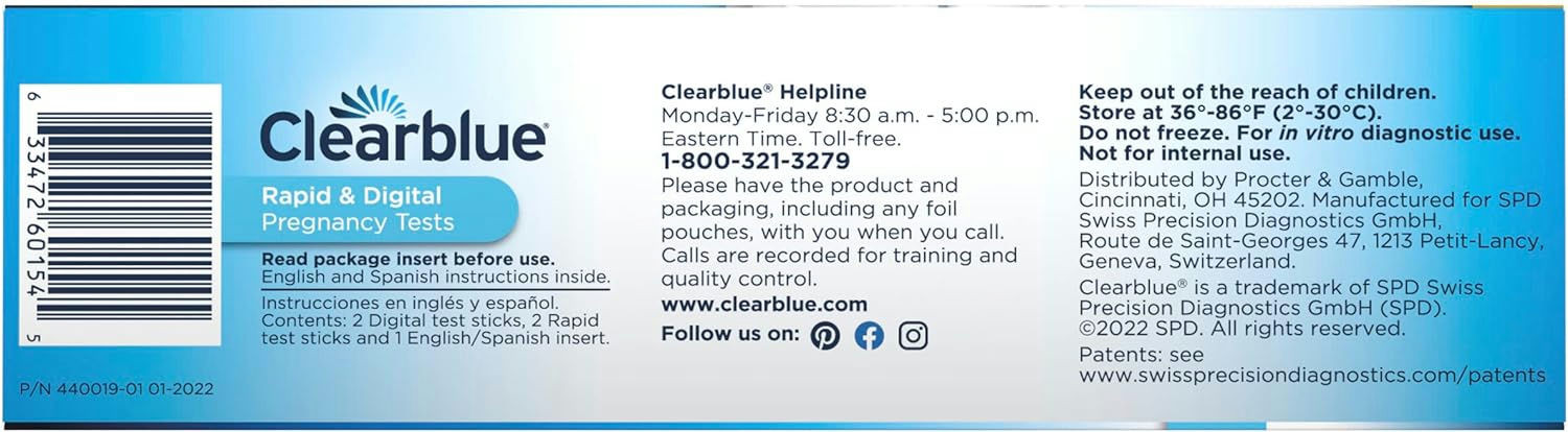 Clearblue Combo Pregnancy Test