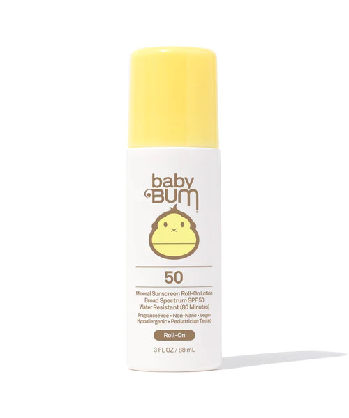 Baby Bum Roll-On Mineral Sunscreen, SPF 50
