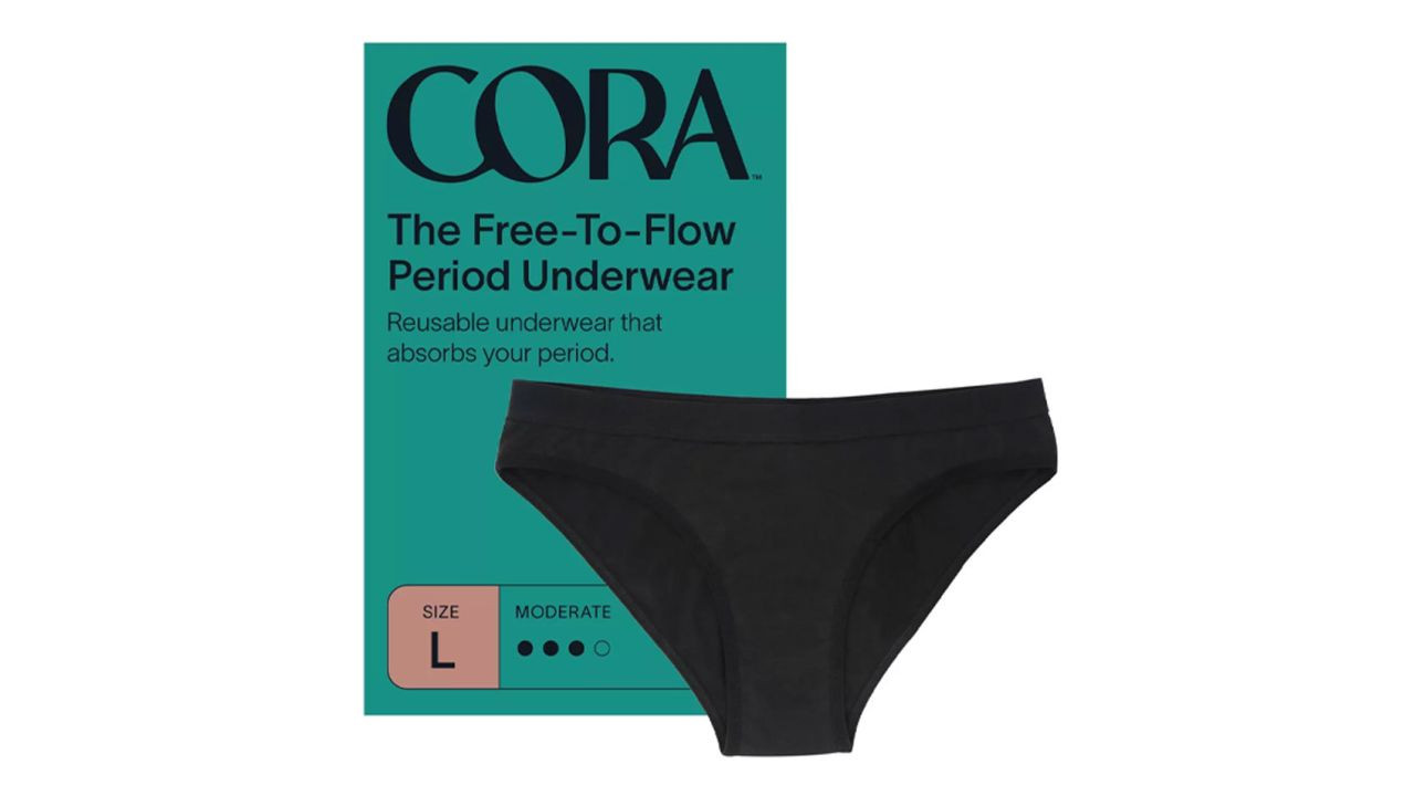 Cora Period Underwear, Black