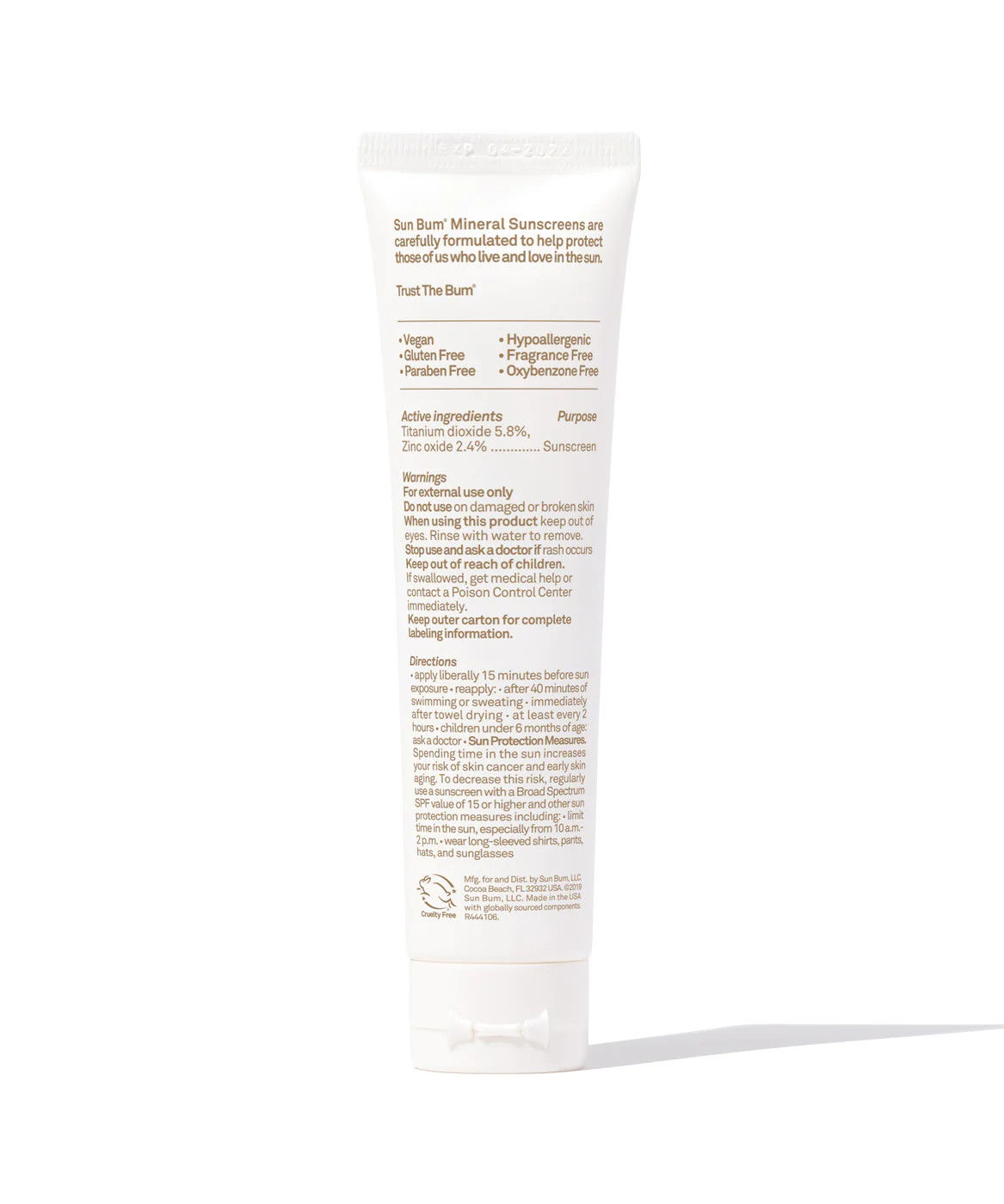 Sun Bum Tinted Mineral Sunscreen Face Lotion, SPF 30