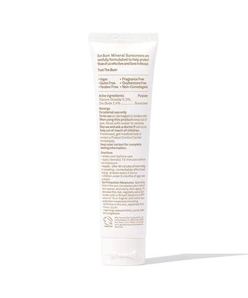 Sun Bum Non-Tinted Mineral Sunscreen Face Lotion, SPF 30