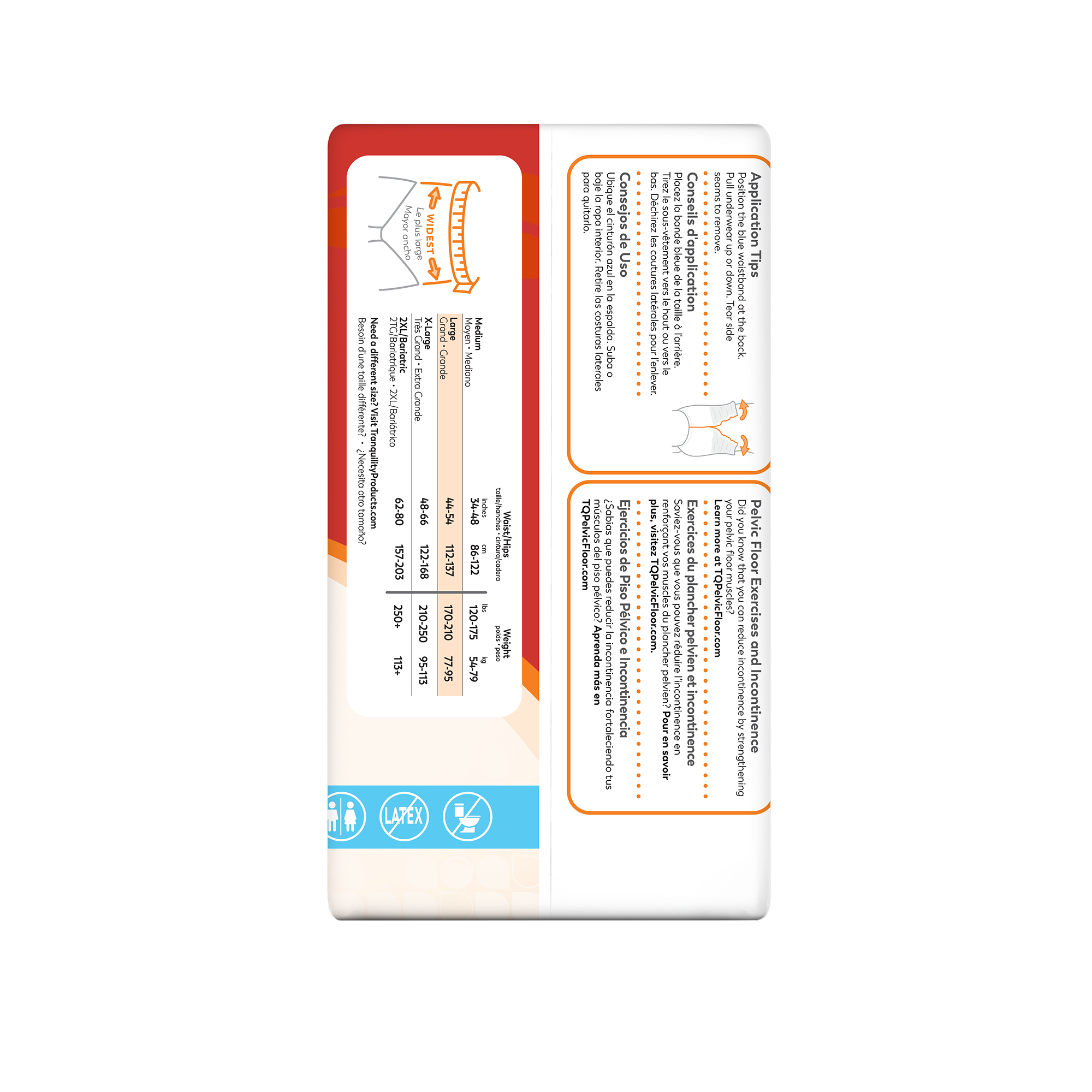 Tranquility Premium DayTime Disposable Absorbent Underwear, Heavy