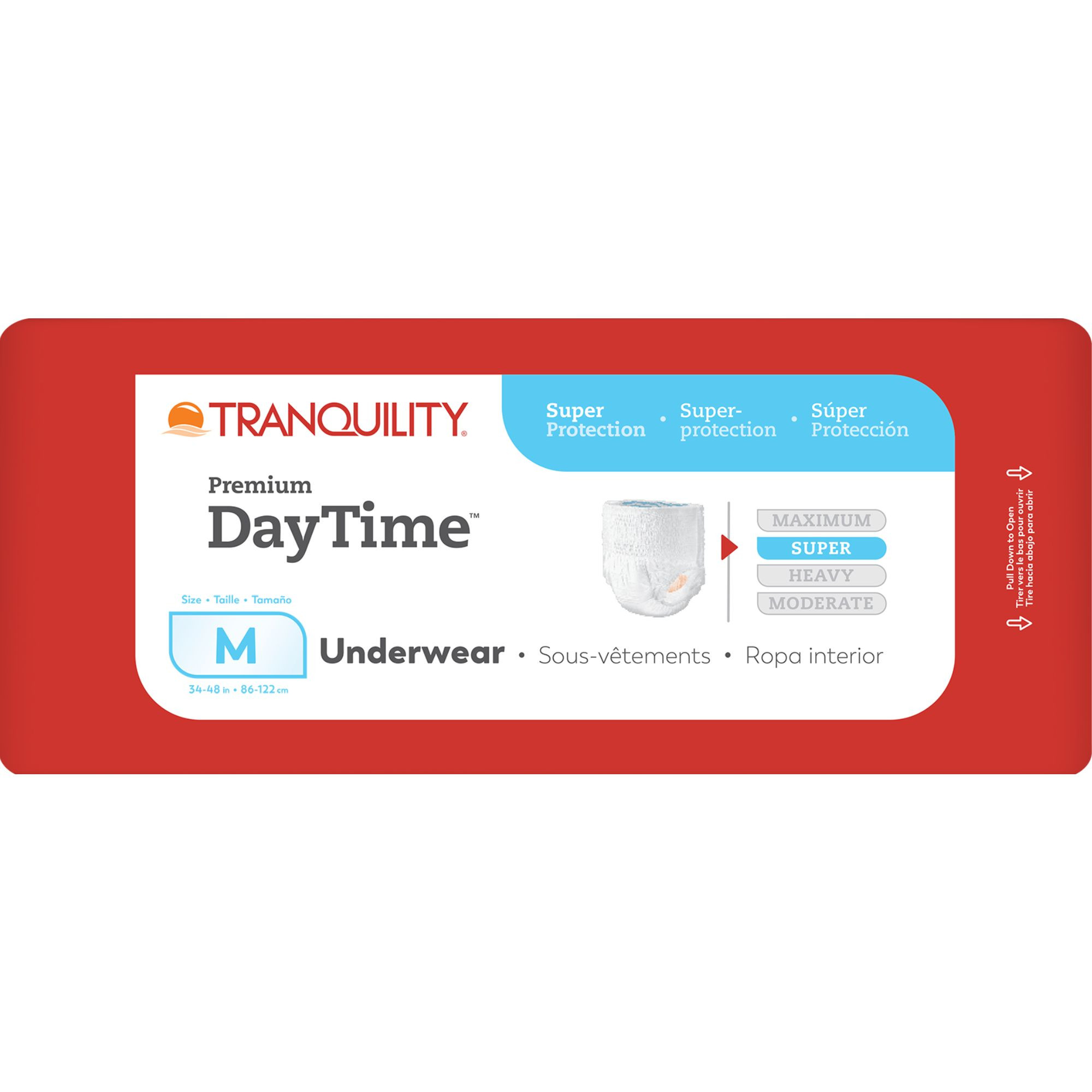 Tranquility Premium DayTime Adult Incontinence Pull-Up Underwear, Super Absorbency
