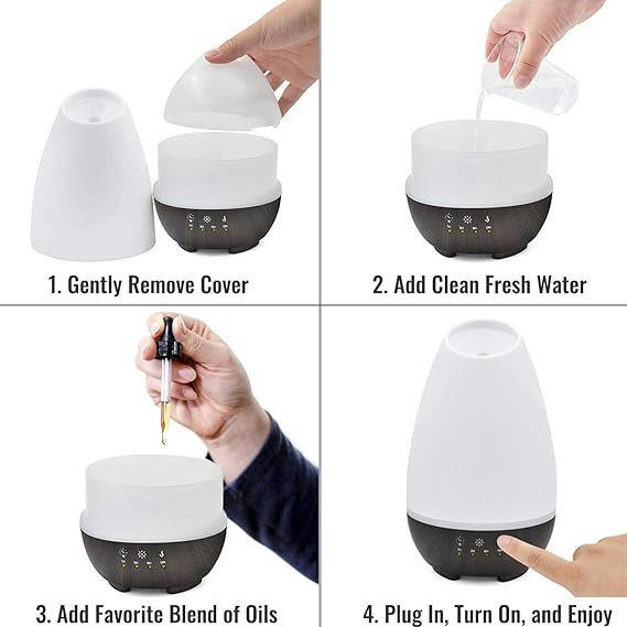 HealthSmart Ultrasonic Humidifier, Essential Oil Diffuser