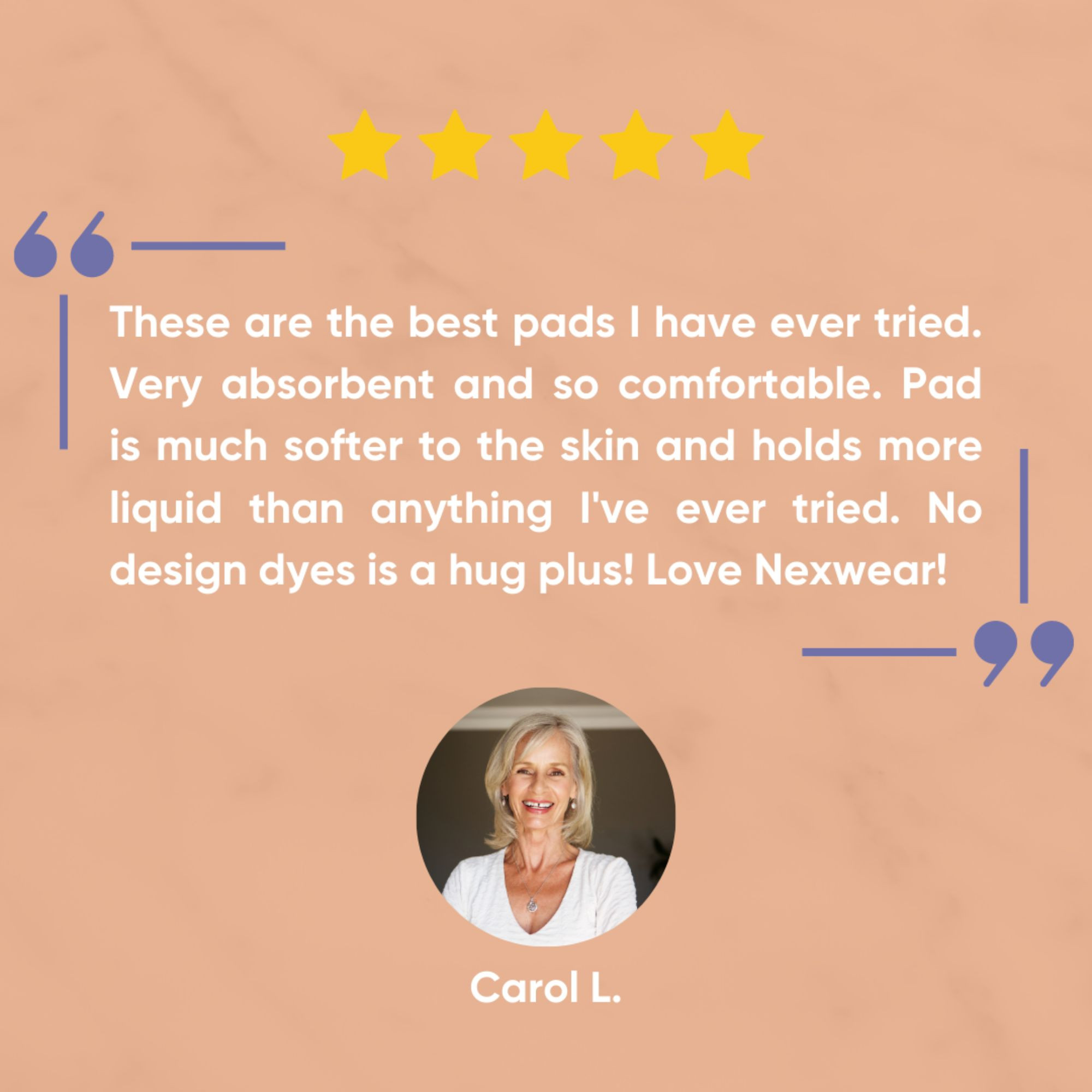 Nexwear Incontinence Pad, Moderate Absorbency