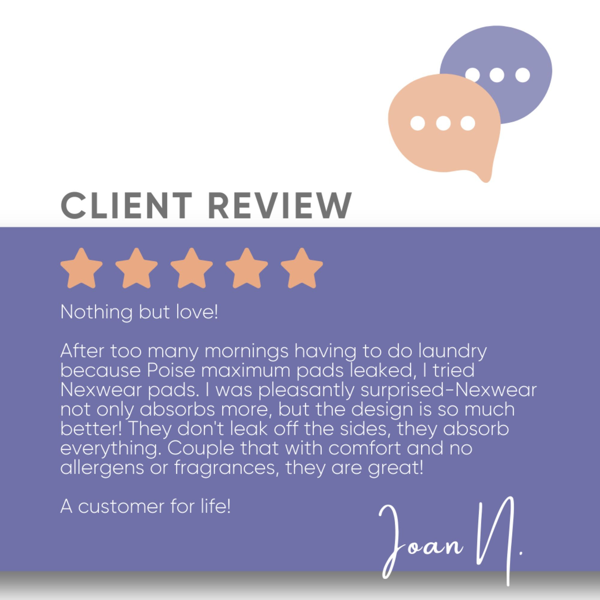 Nexwear Ultimate Incontinence Pad, Heavy Absorbency