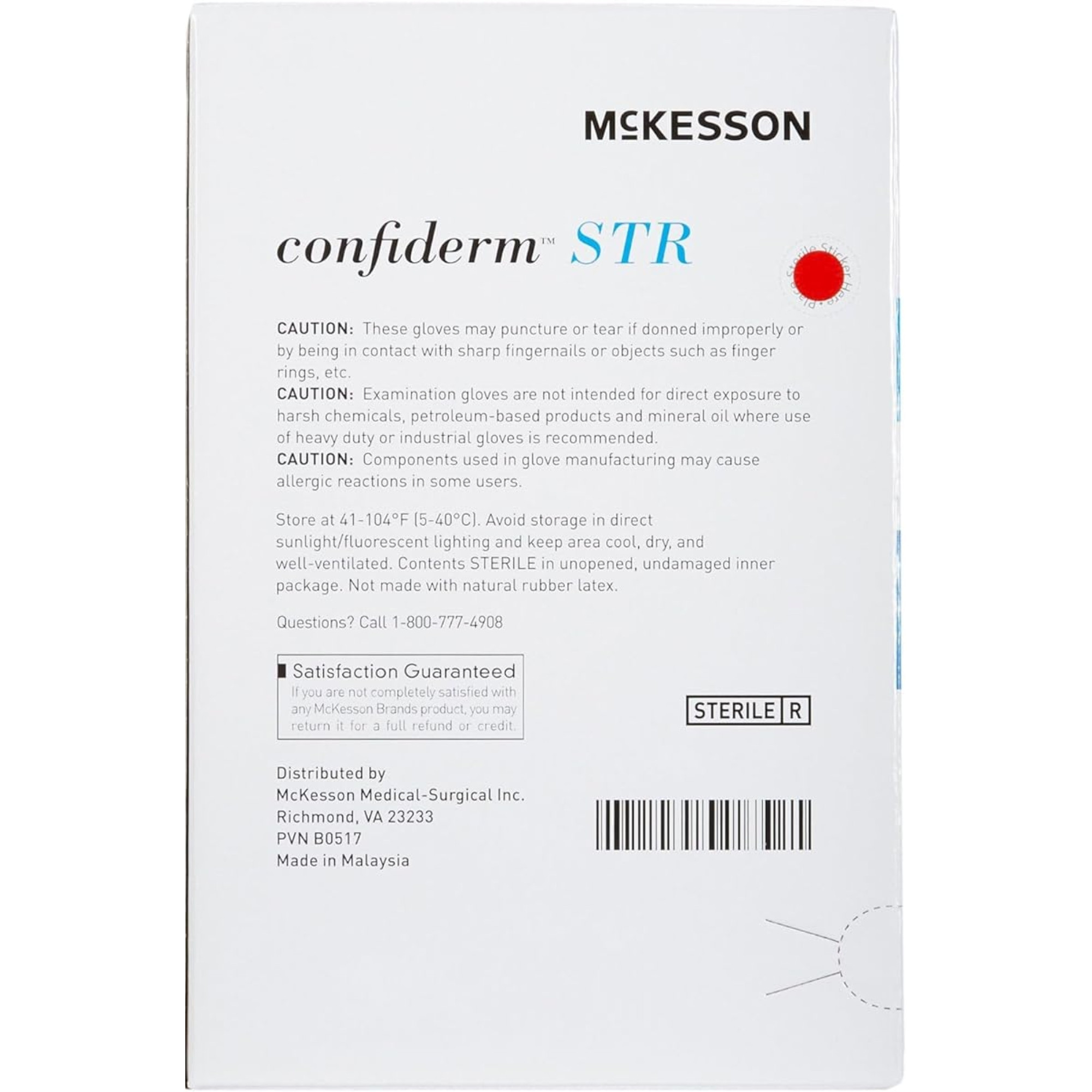 McKesson STR Nitrile Exam Gloves, Blue