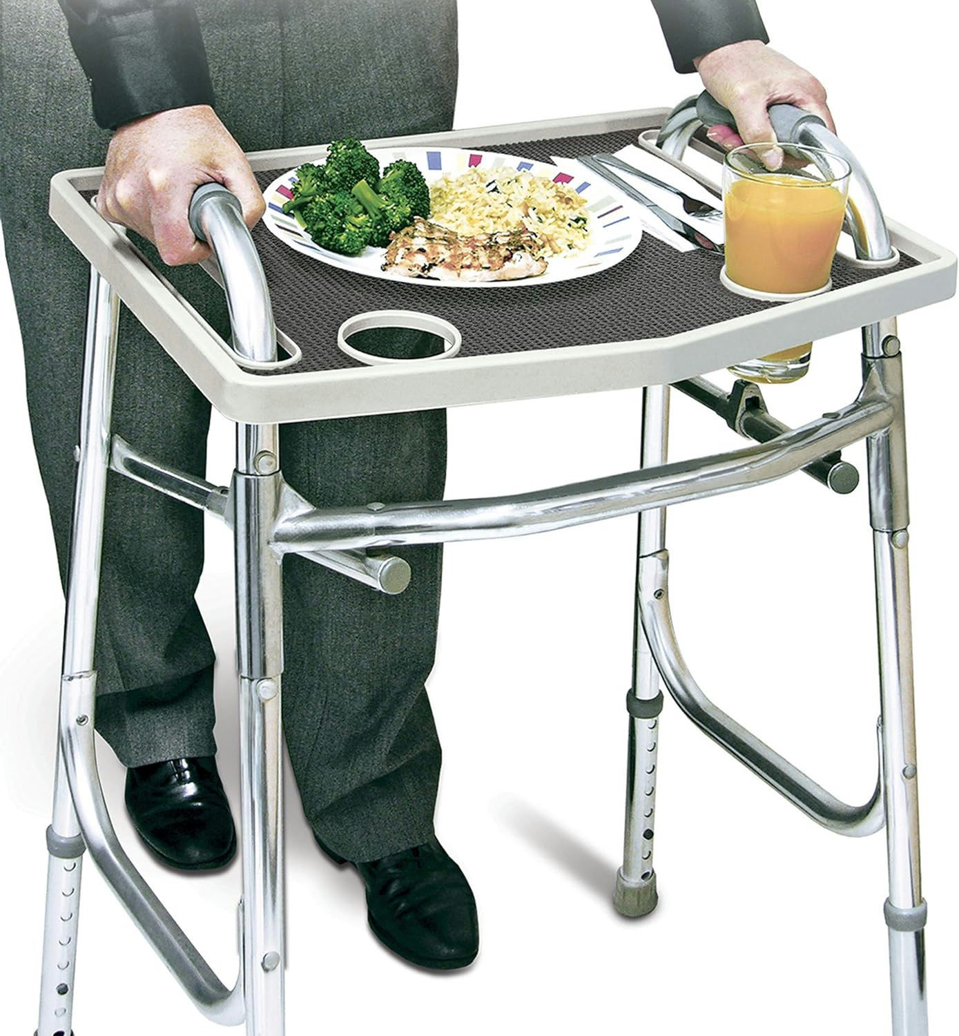 Jobar Walker Tray With Grip Mat