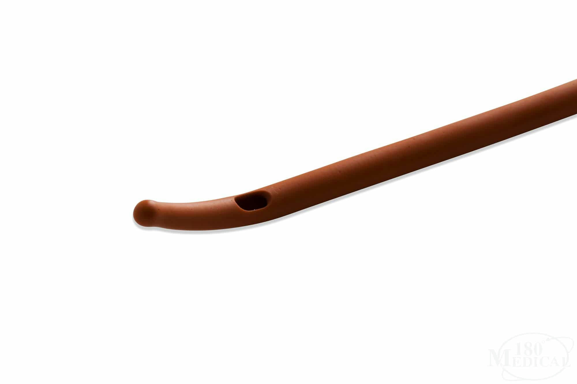 Bard Red Rubber Coude Tip Intermittent Catheter, 16" Length