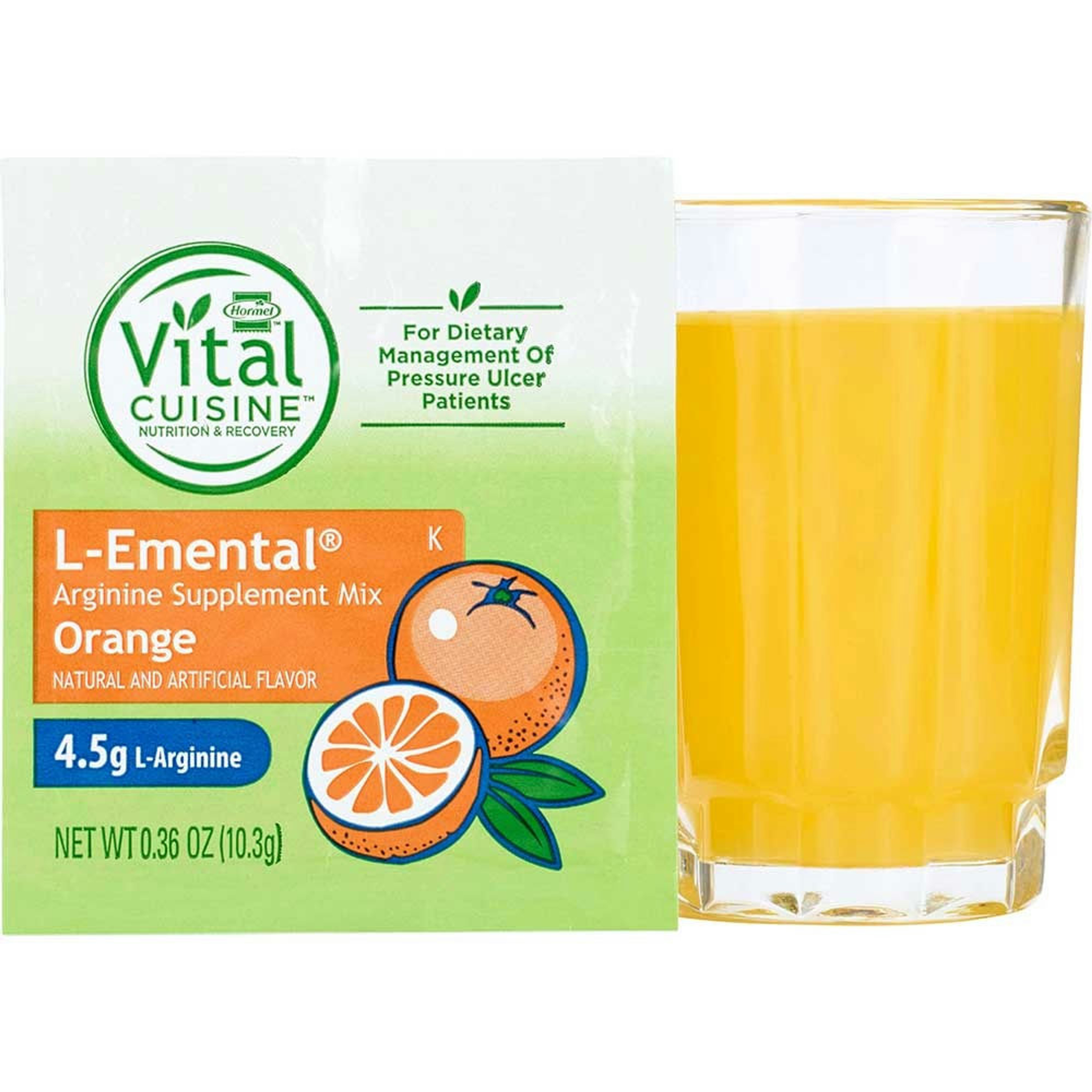 Vital Cuisine L-Emental Arginine Orange Flavor Powder