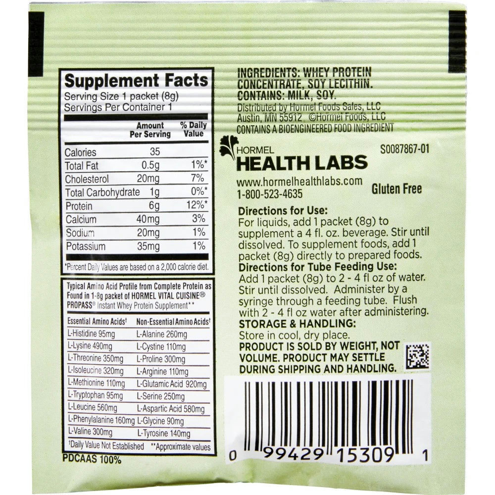 Vital Cuisine PROPASS Instant Whey Protein Supplement