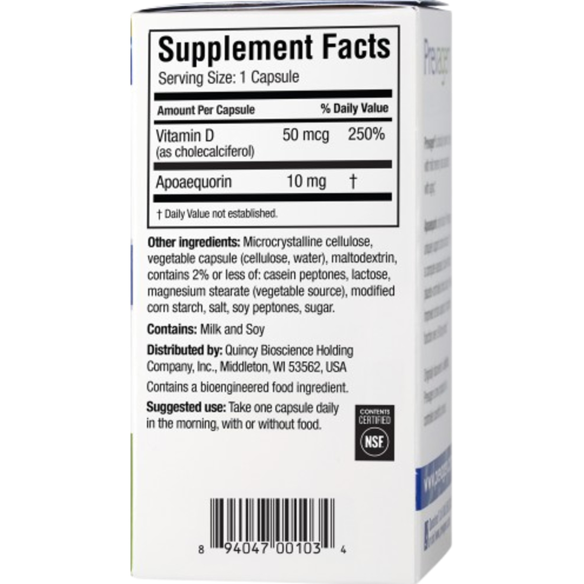 Prevagen Brain Health Supplement, Regular Strength