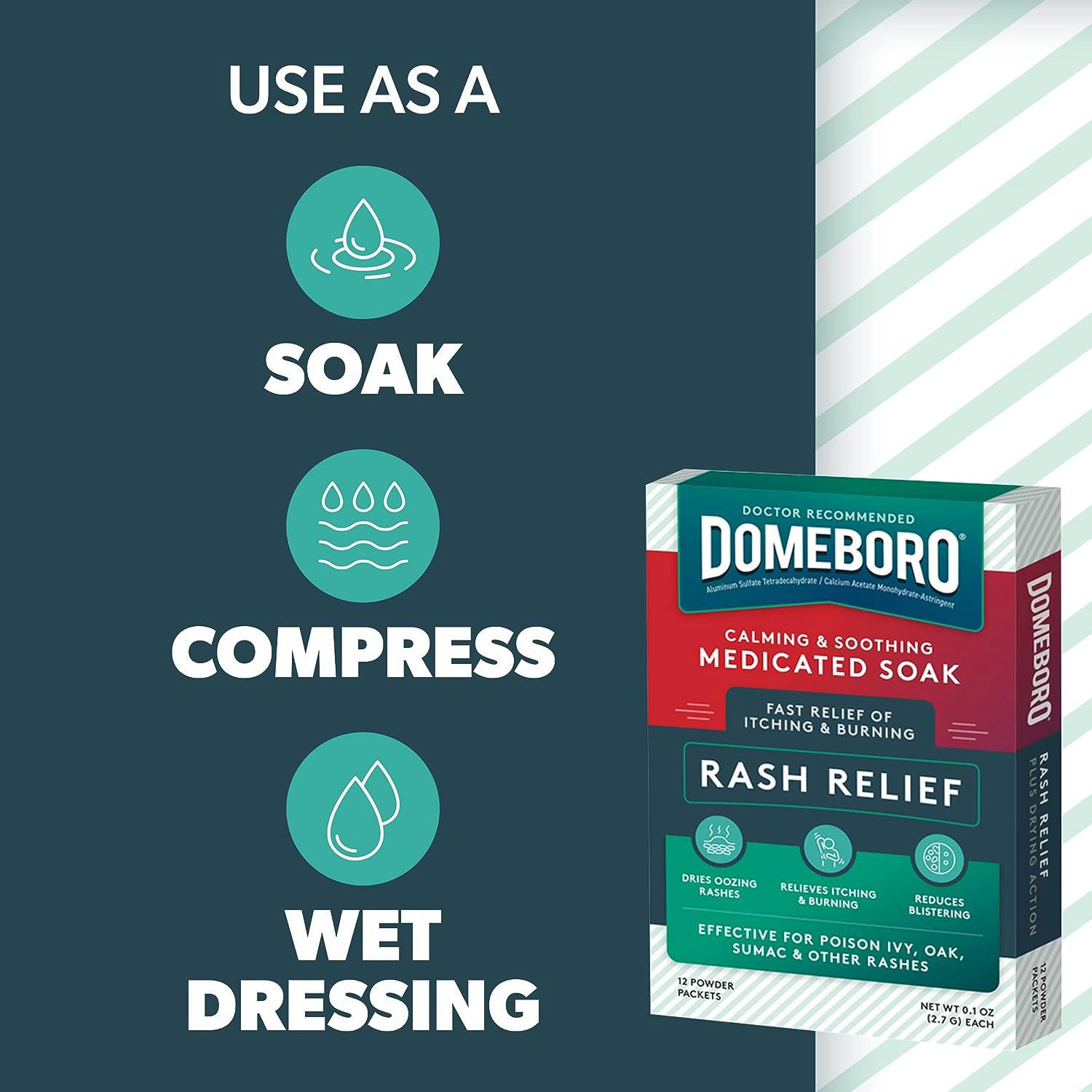 Domeboro Medicated Soak Rash Relief