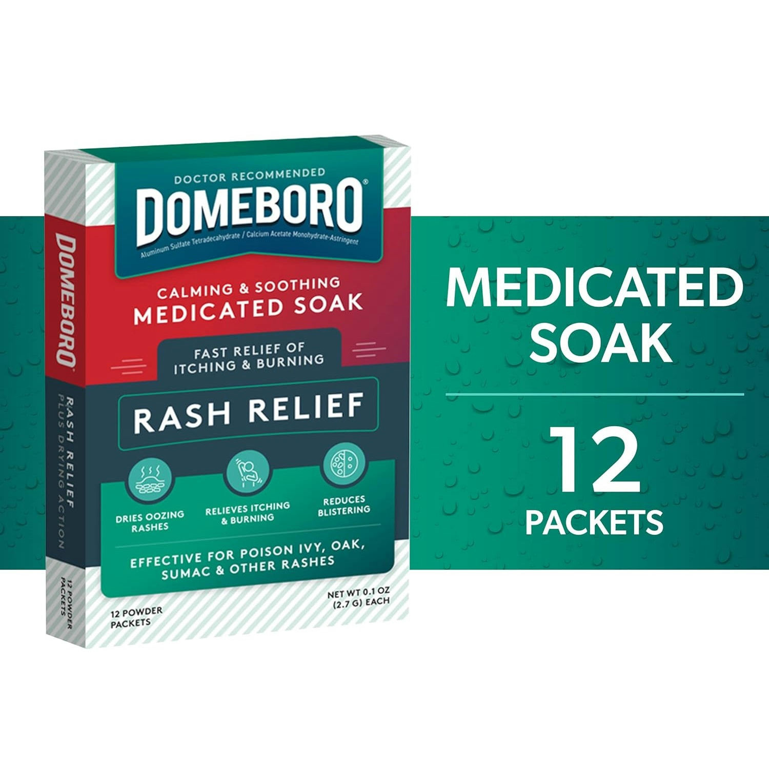 Domeboro Medicated Soak Rash Relief