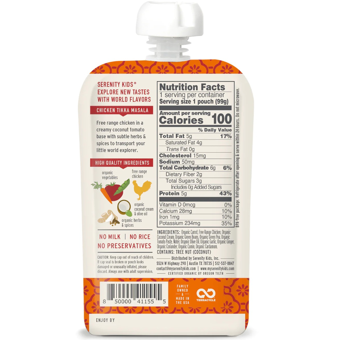 Serenity Kids World Explorers Baby Food Pouches