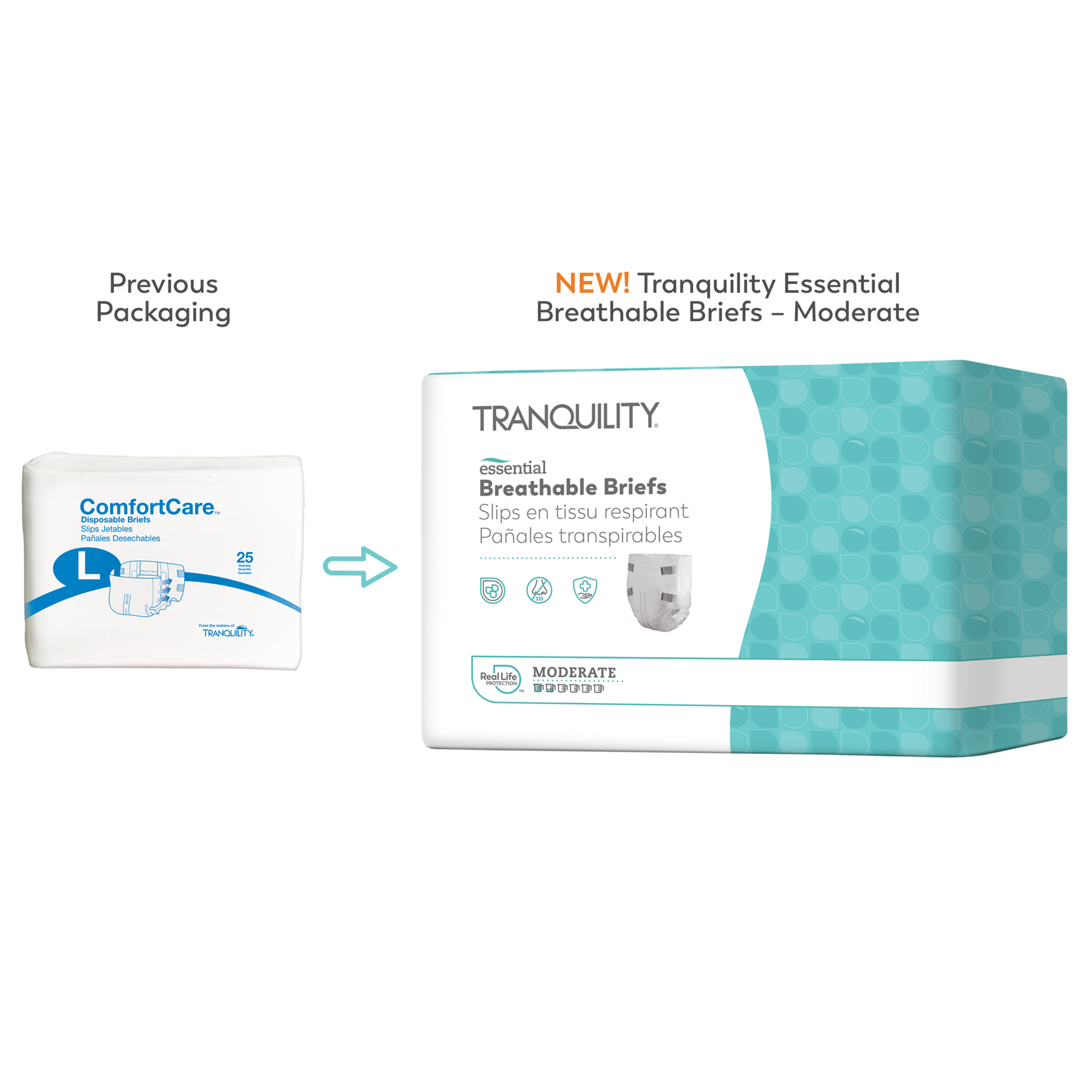 Tranquility Essential Breathable Briefs, Moderate