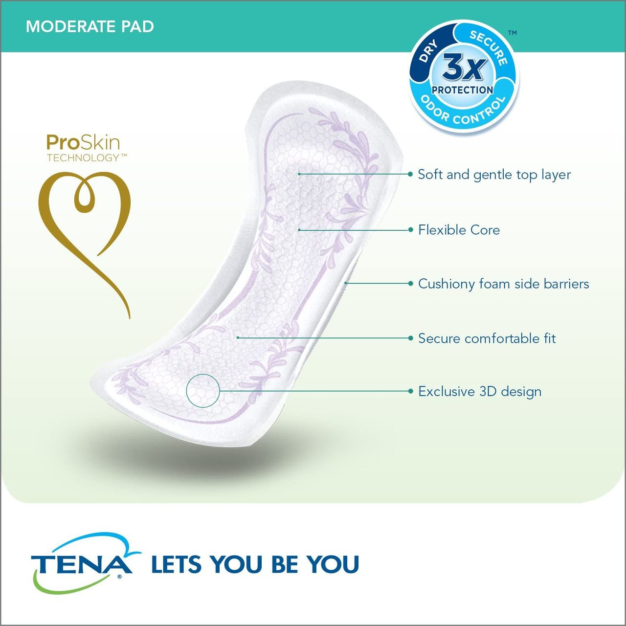 TENA Intimates Moderate Absorbency Incontinence Pads