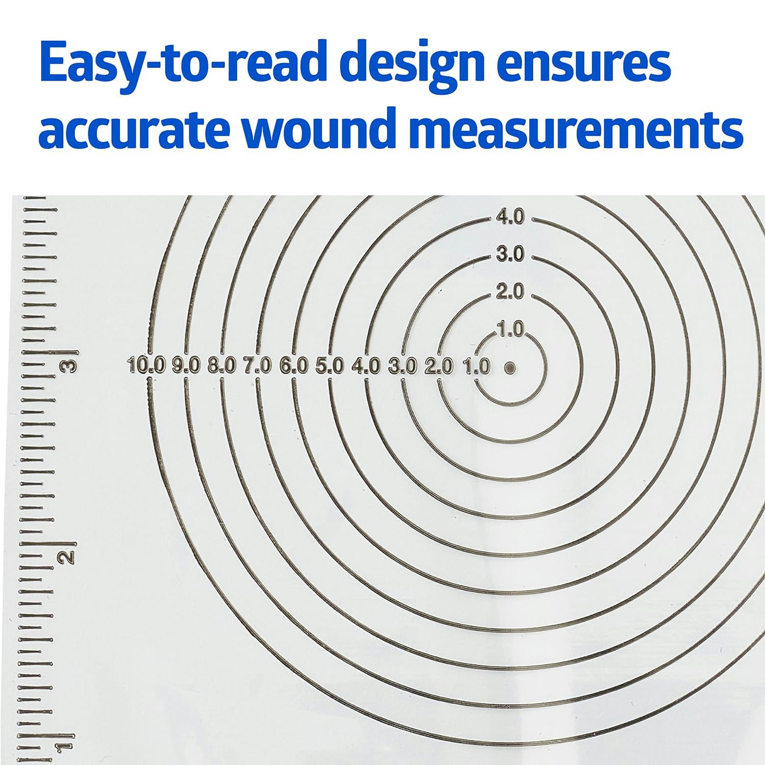 Medline Bullseye Plastic Wound Ruler