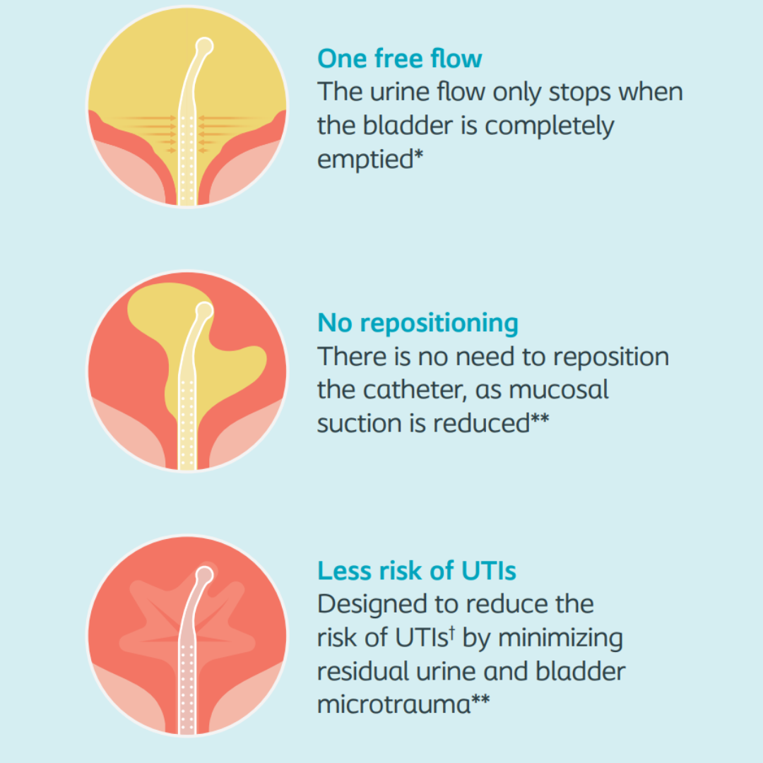 Coloplast Luja Coudé Tip Intermittent Catheter 13", Standard Size