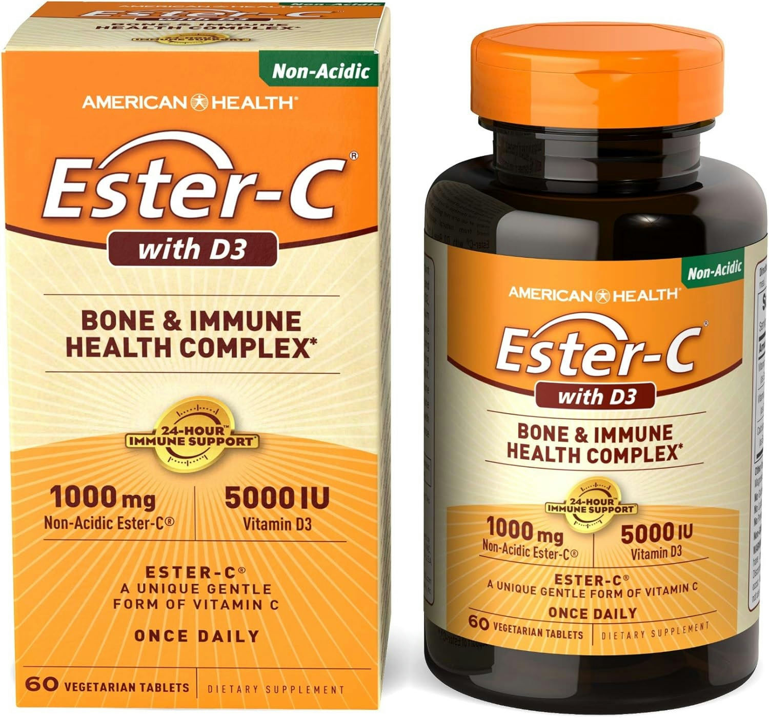 Ester-C with Vitamin D3 Bone & Immune Health Complex