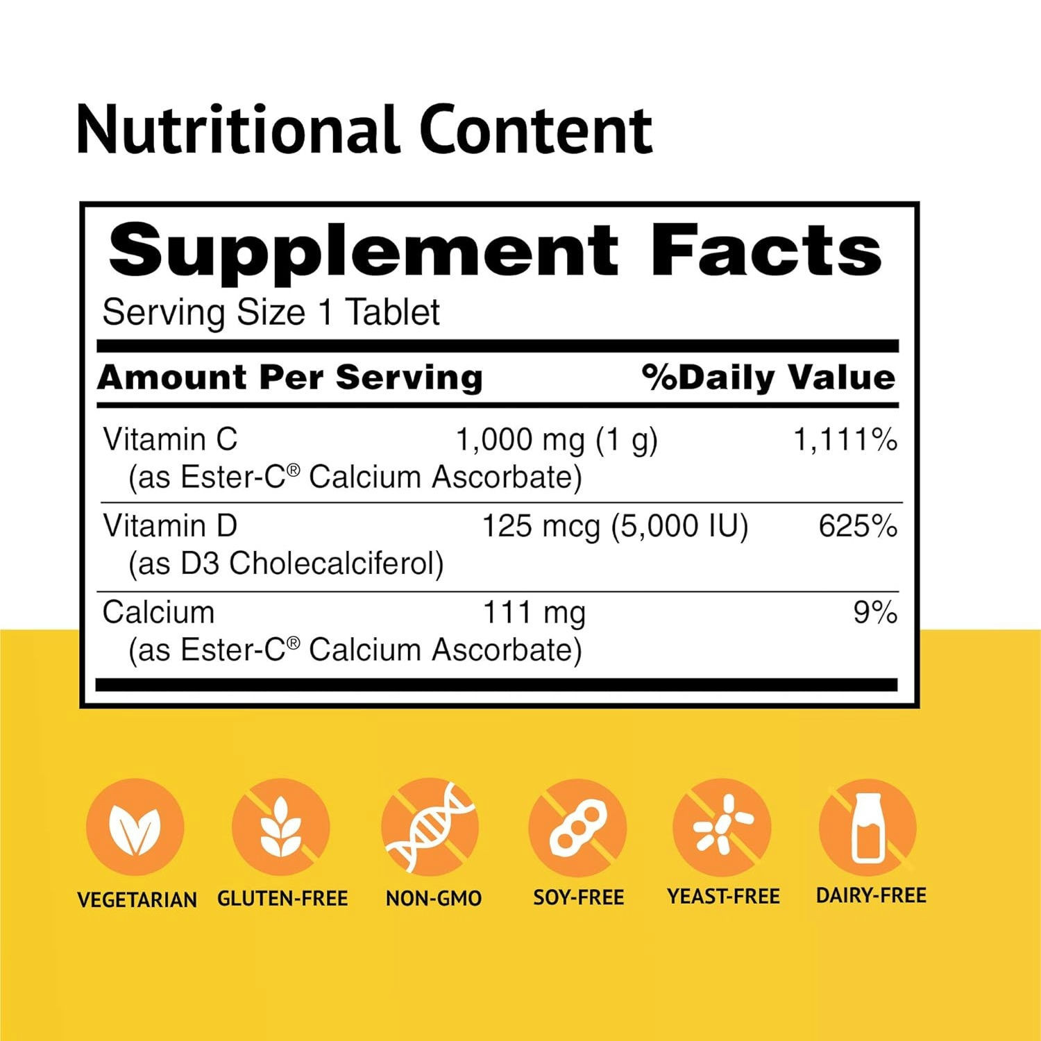 Ester-C with Vitamin D3 Bone & Immune Health Complex