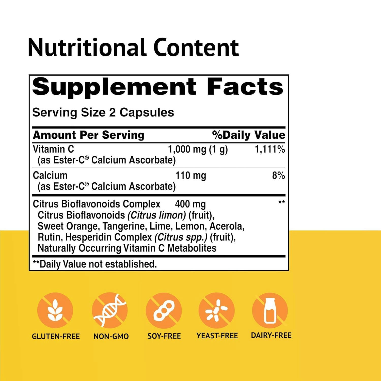 Ester-C 500 mg with Citrus Bioflavonoids