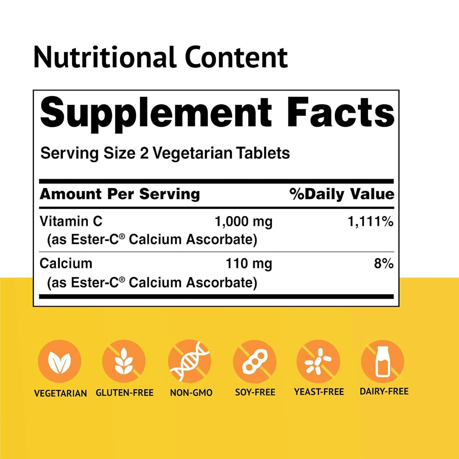 Ester-C 500 mg, Vegetarian