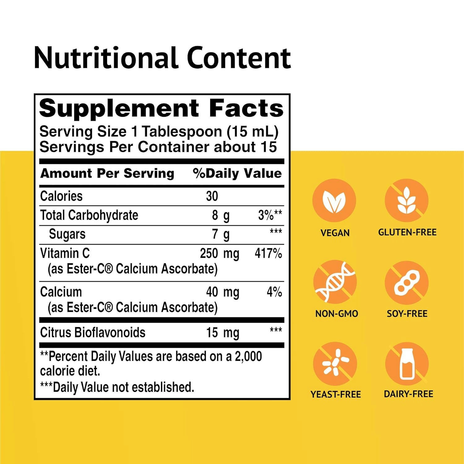 Ester-C 250 mg with Citrus Bioflavonoids, Liquid