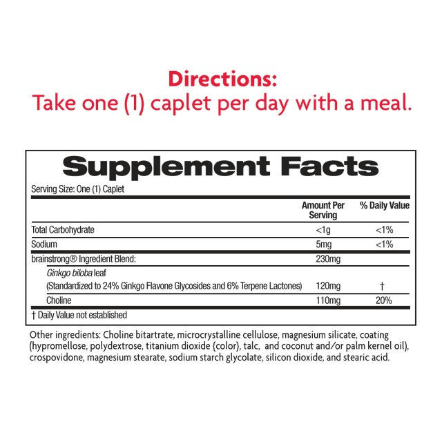 BrainStrong Memory Support Dietary Supplement