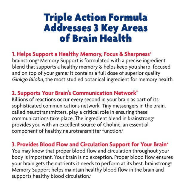 BrainStrong Memory Support Dietary Supplement