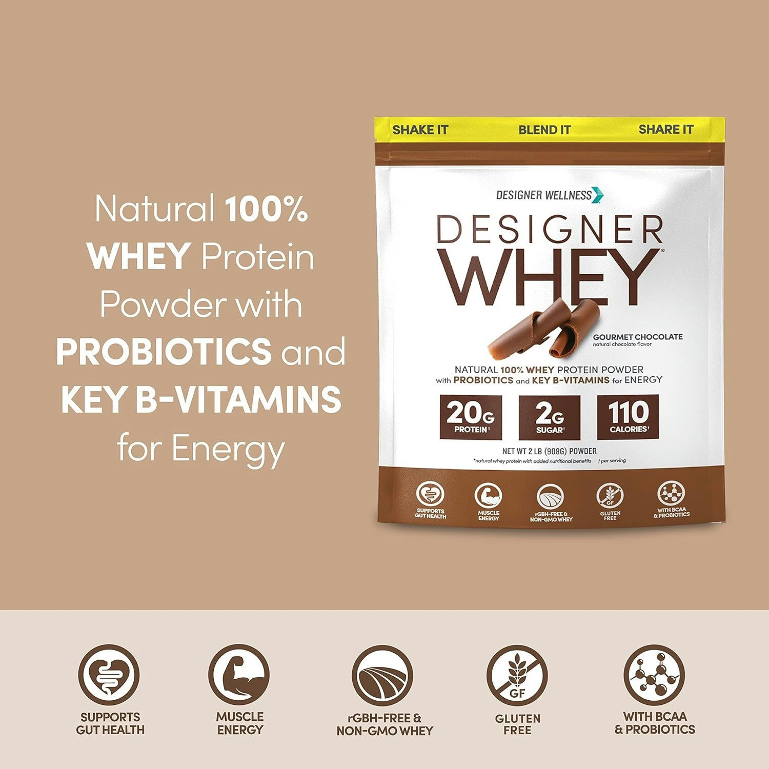 Designer Whey Natural Whey Protein Powder