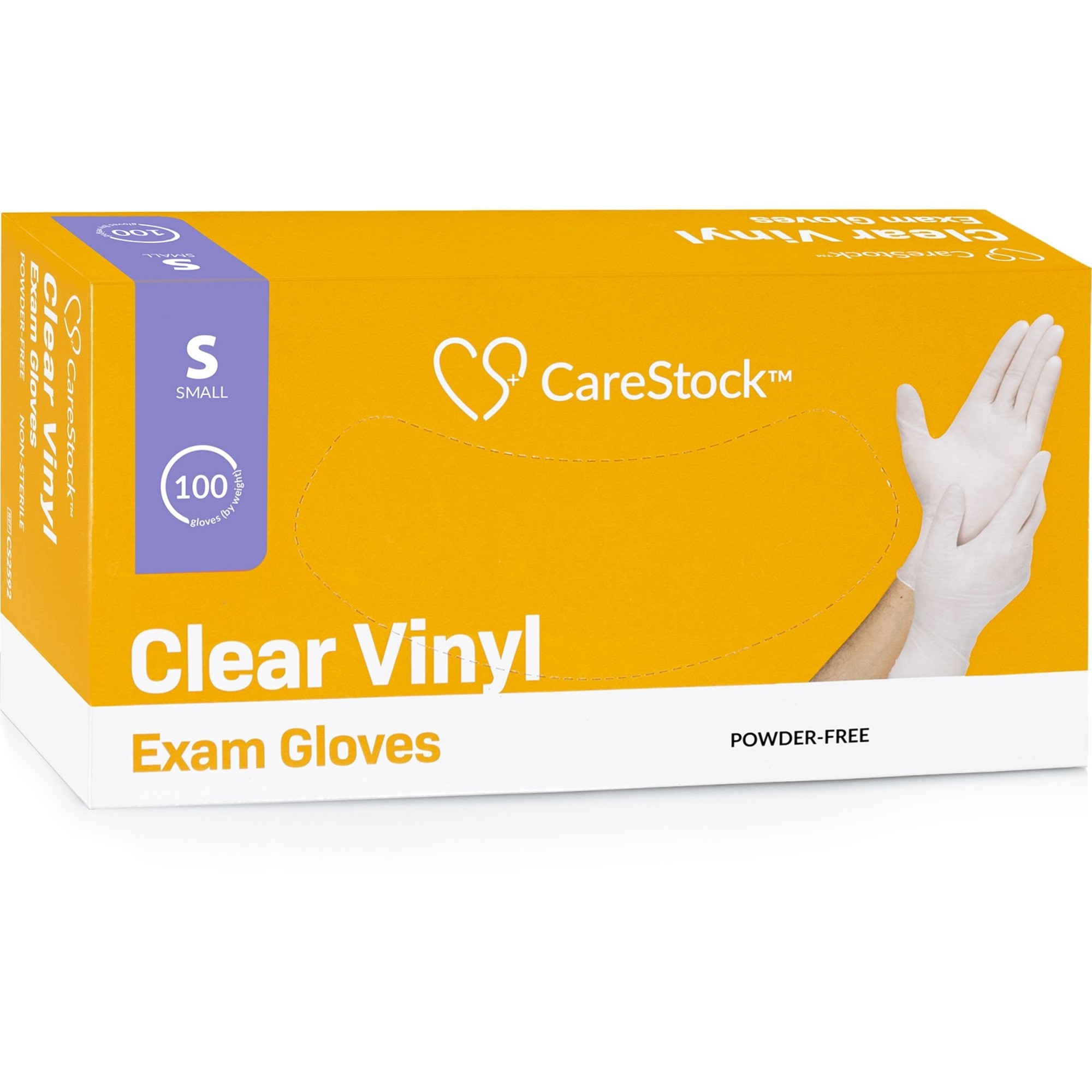 CareStock Clear Vinyl Exam Gloves