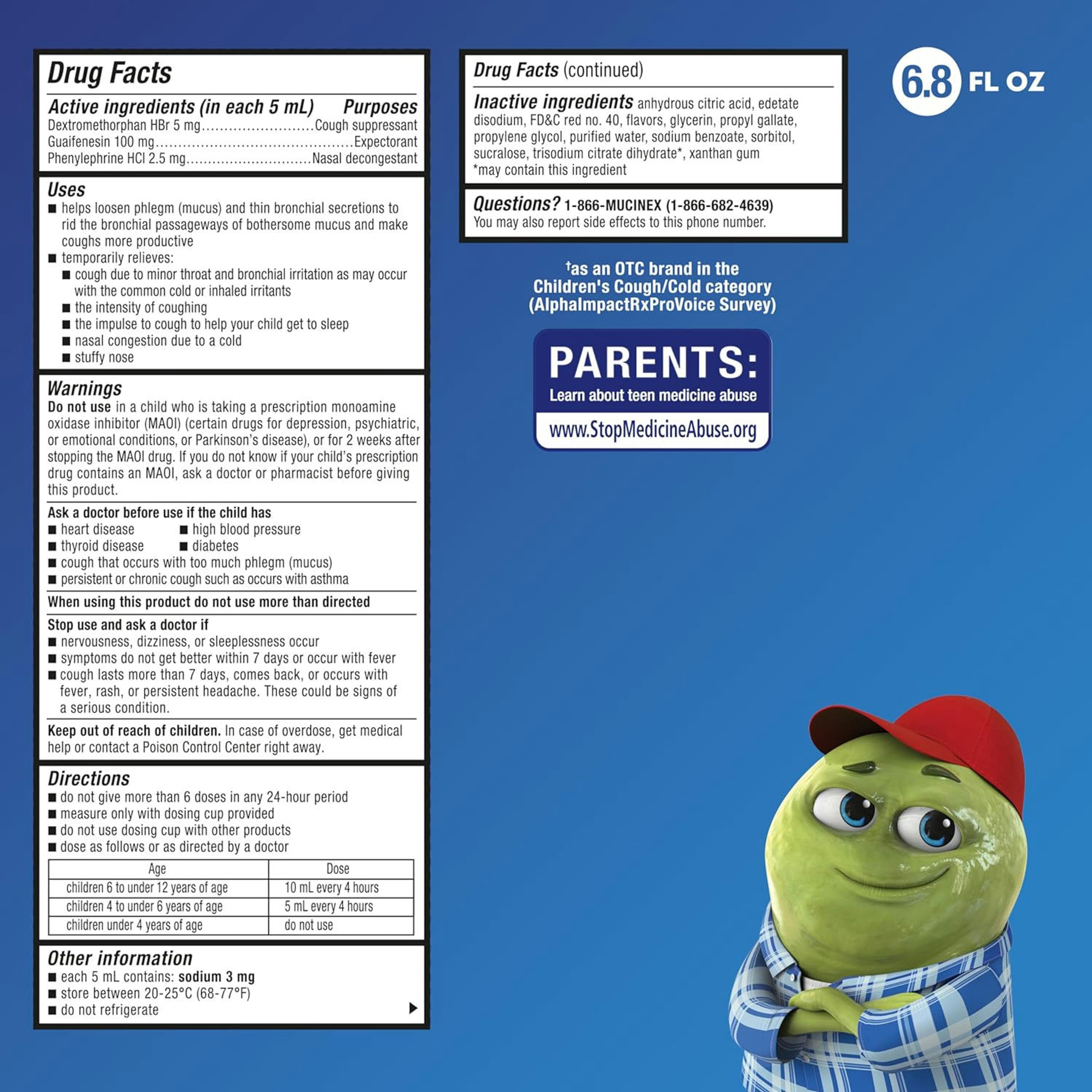 Mucinex Children's Cough and Congestion Liquid