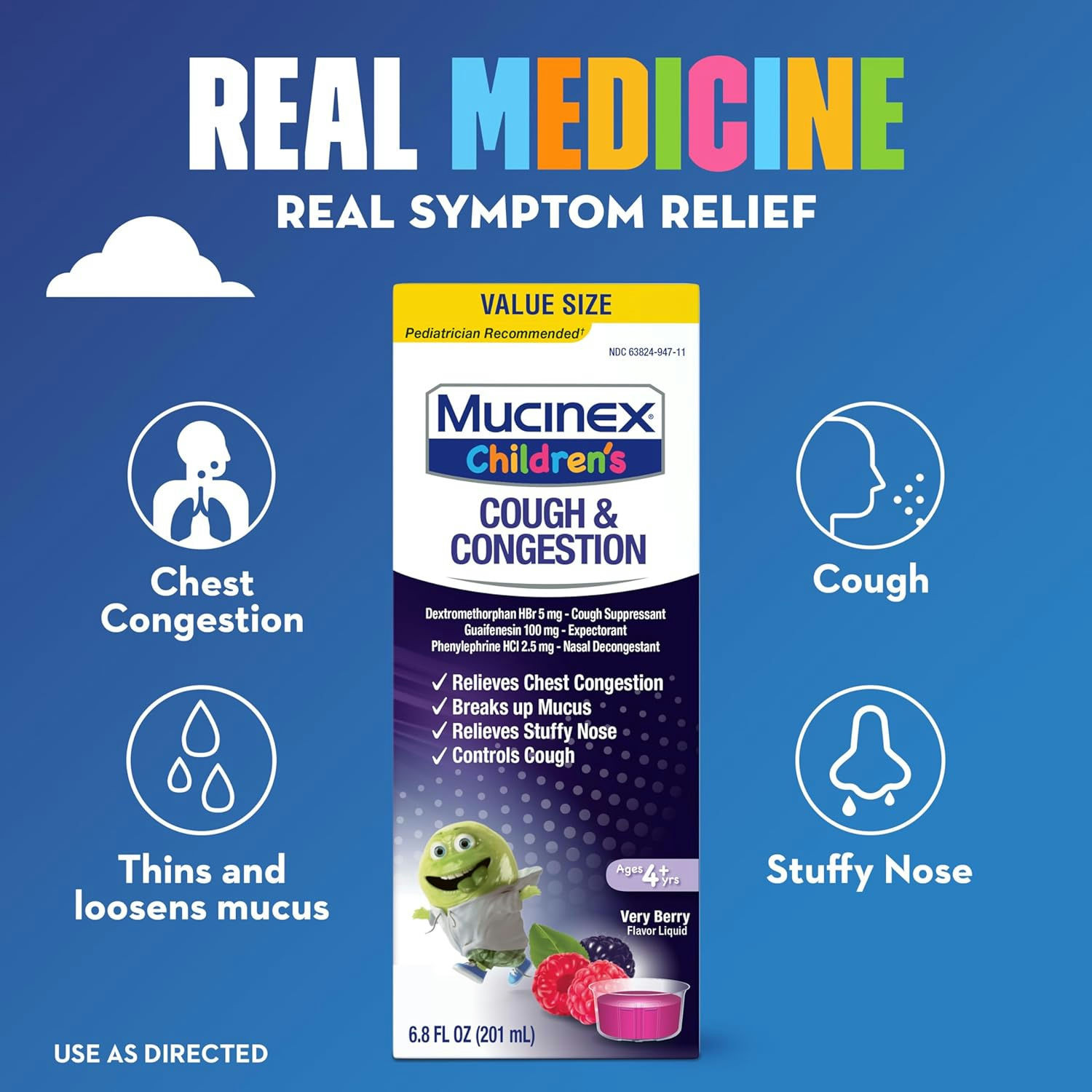 Mucinex Children's Cough and Congestion Liquid