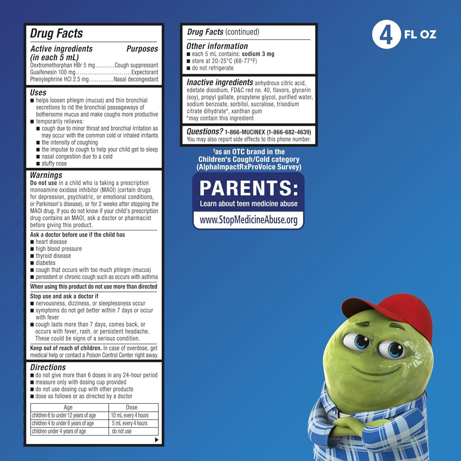 Mucinex Children's Multi-Symptom Cold Liquid