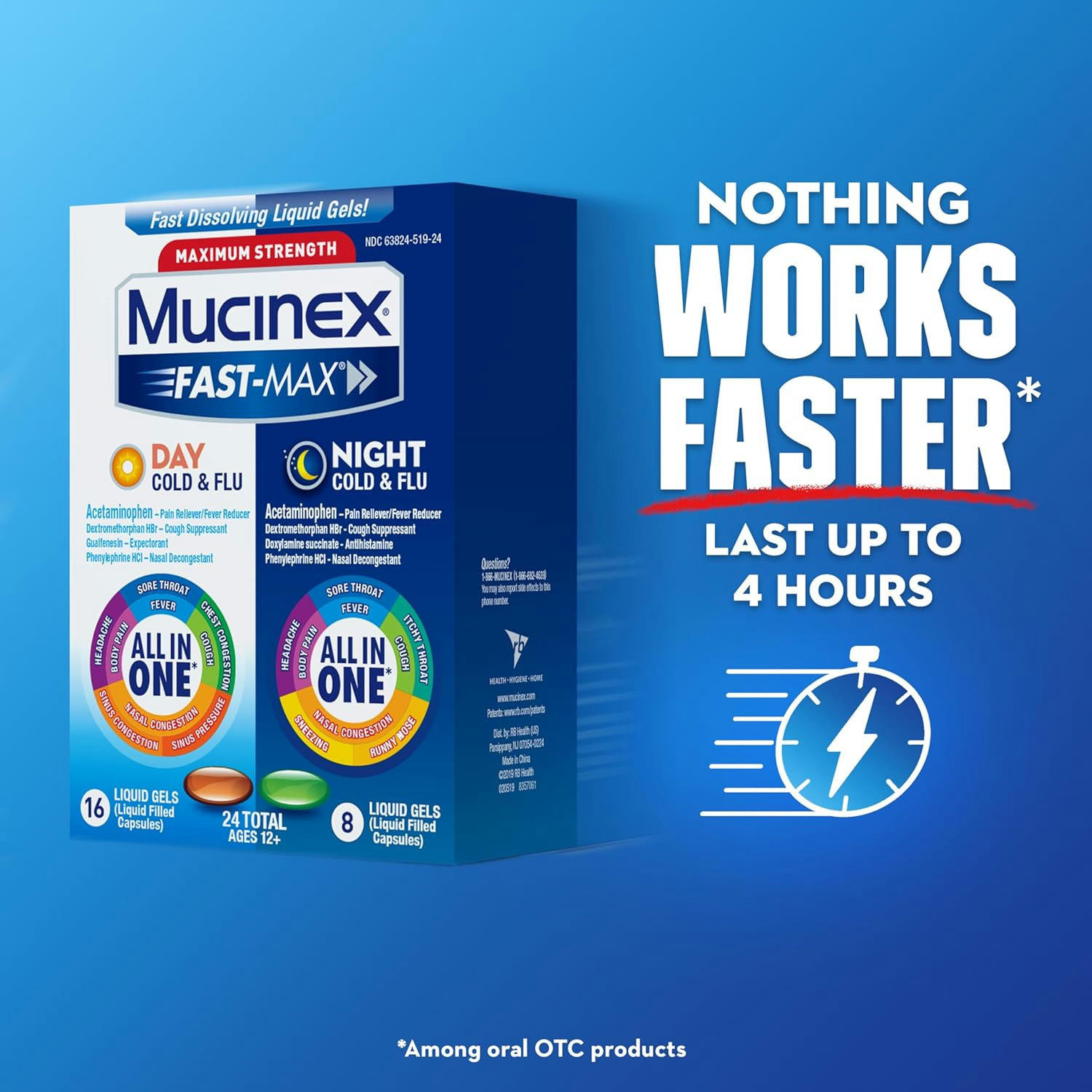 Mucinex Fast-Max Cold and Flu Day and Night