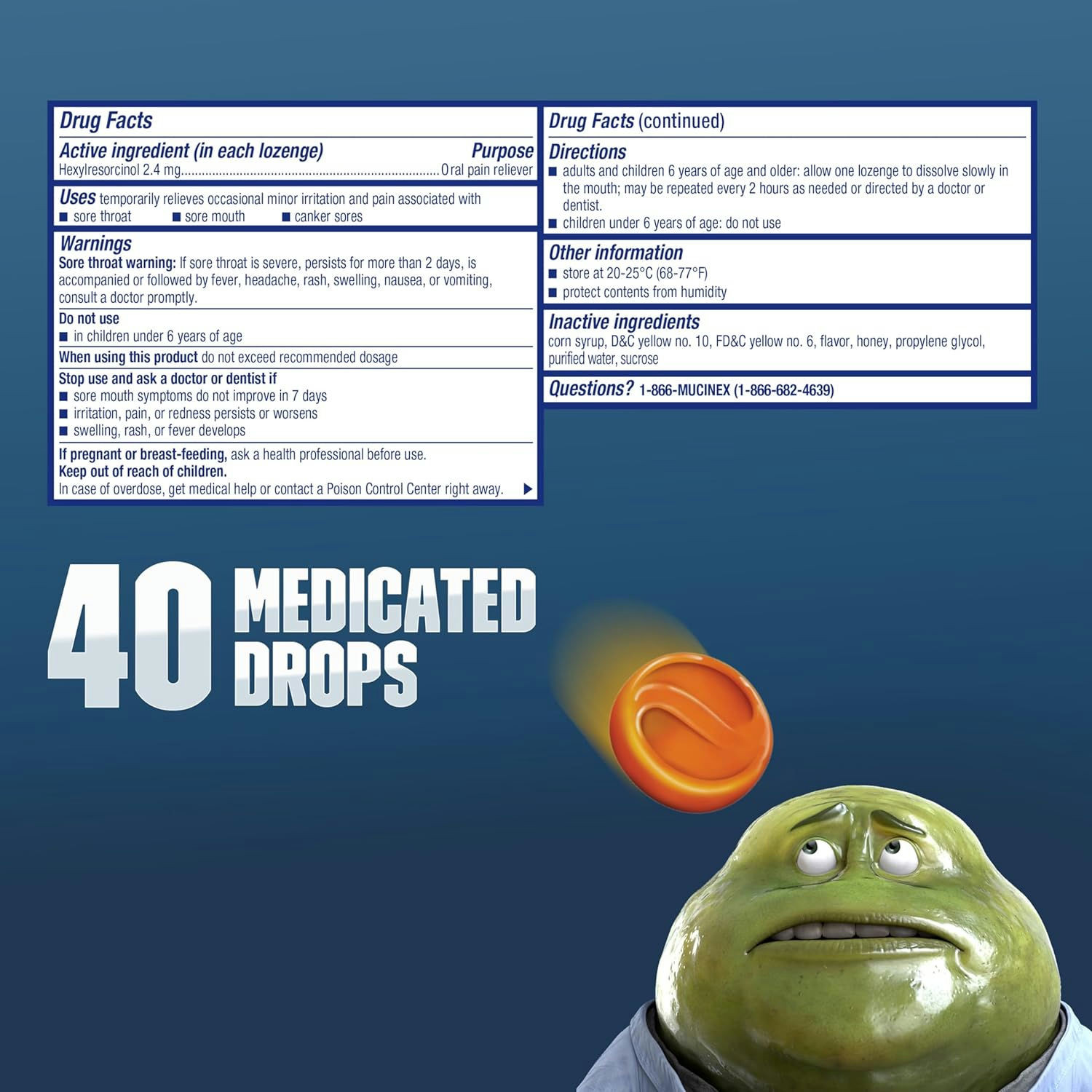 Mucinex InstaSoothe Sore Throat Drops