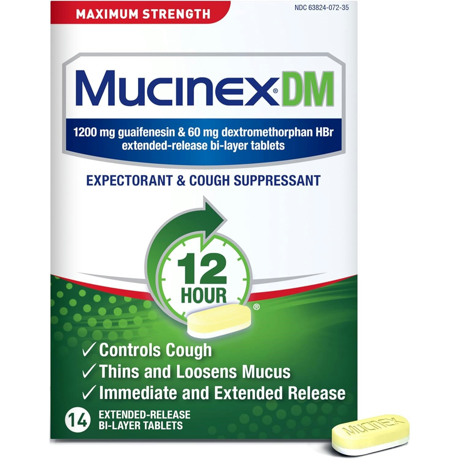 Mucinex DM Maximum Strength Expectorant and Cough Suppressant